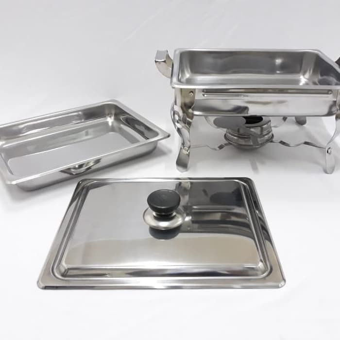 Chafing Dish with Warmer Stove / Panci Prasmanan plus Penghangat