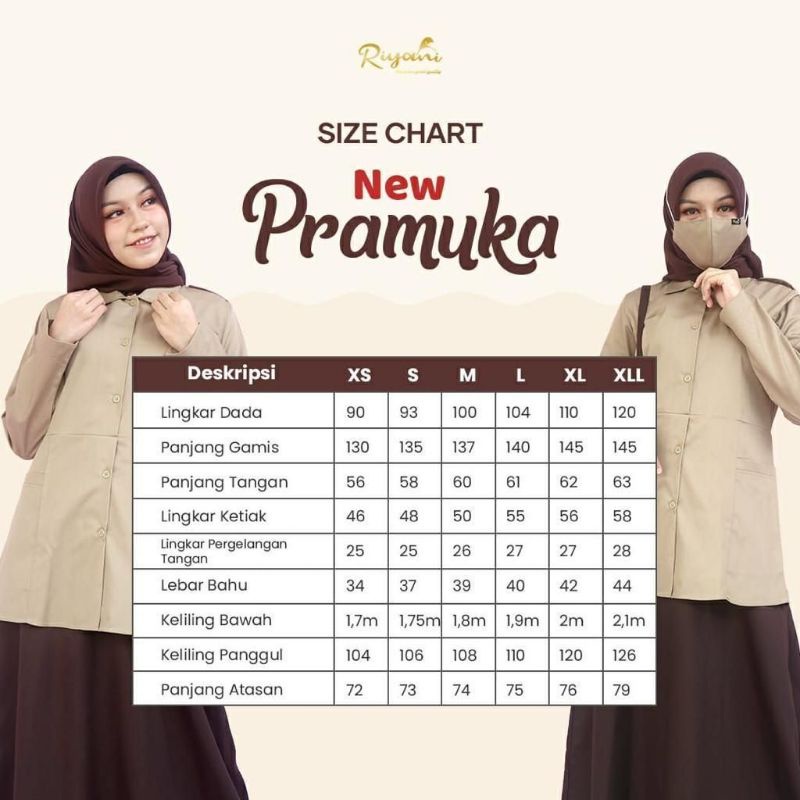 BAJU PRAMUKA DEWASA PRIA DAN WANITA © RIYANI