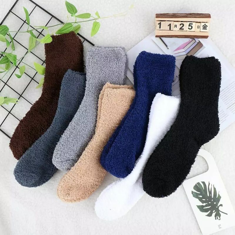 Winter Warm Socks Kaos Kaki Musim Dingin Unisex Women Men