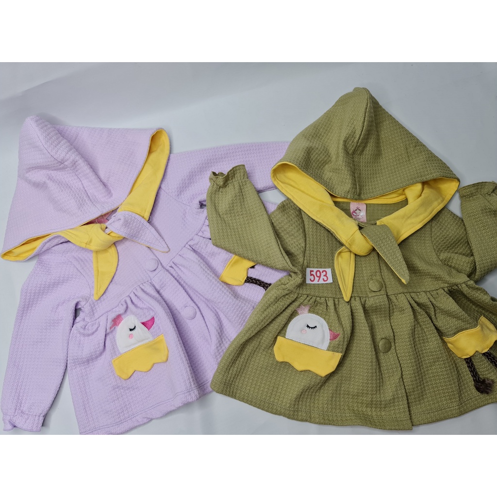 Jaket Hoodie Anak Perempuan 1 tahun Coat Baju Dingin Lucu