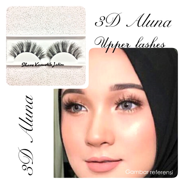 BULU MATA ATAS PALSU UPPER LASHES TIPE 3D ALUNA 3D G7