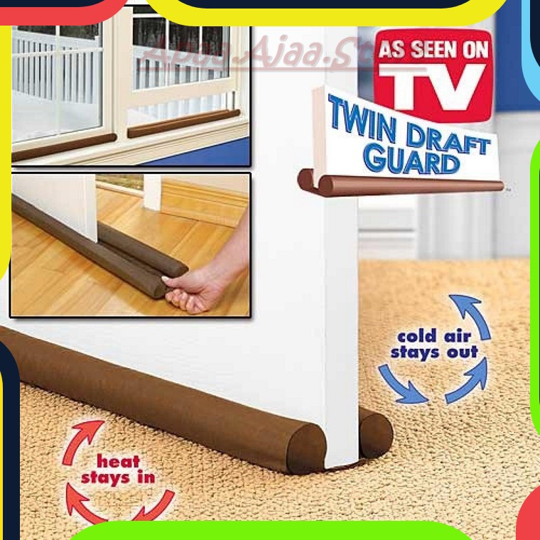 Bayar Ditempat Twin Draft Guard Dust Heat Stopper / Penahan Udara