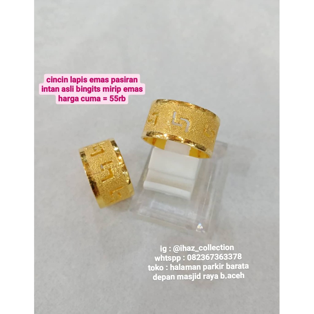 Cincin lapis emas pasiran