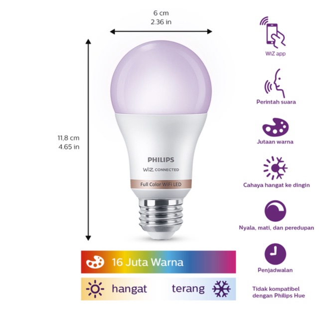 philips led wifi 9 watt / philips smart led / philips led