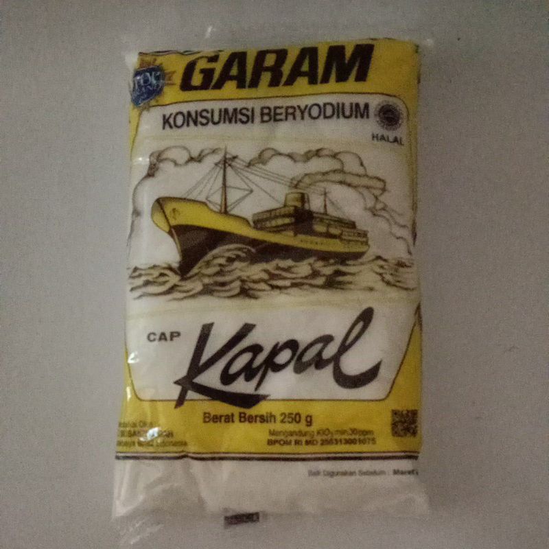 

garam halus beryodium cap kapal [asli] 250gr