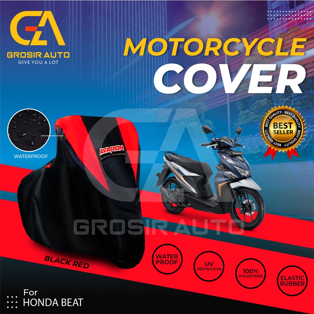 Sarung Motor AVARON BEAT Penutup Pelindung Body Cover Motor Warna Anti Air Merk Avaron