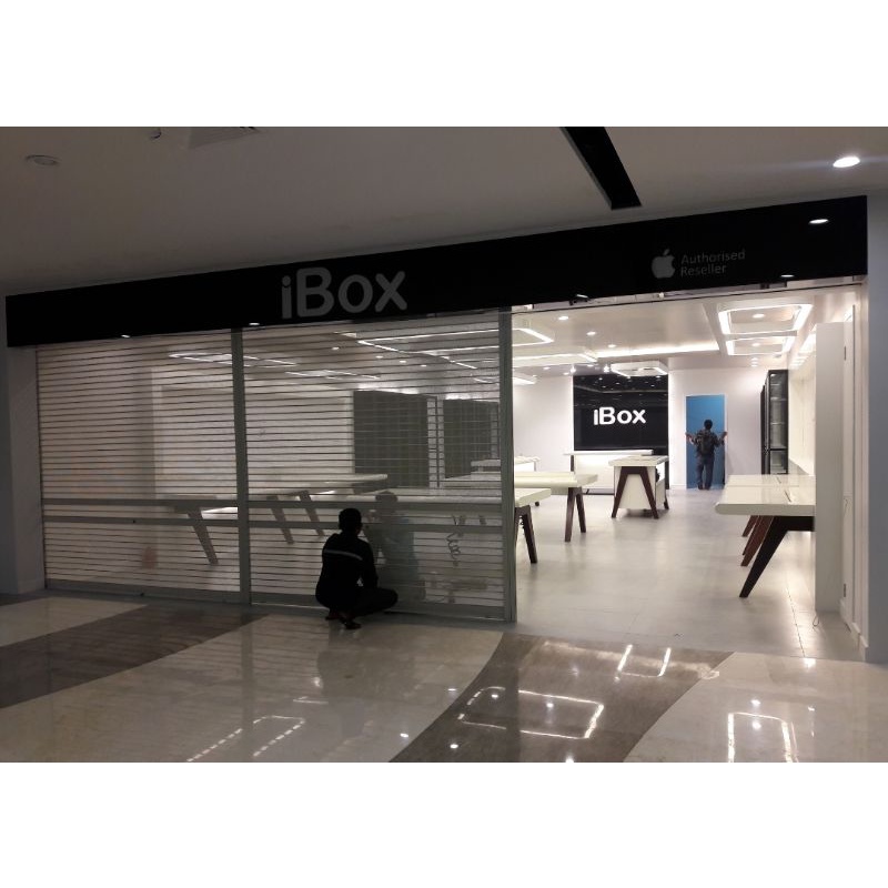 Rolling door besi otomatis + remote