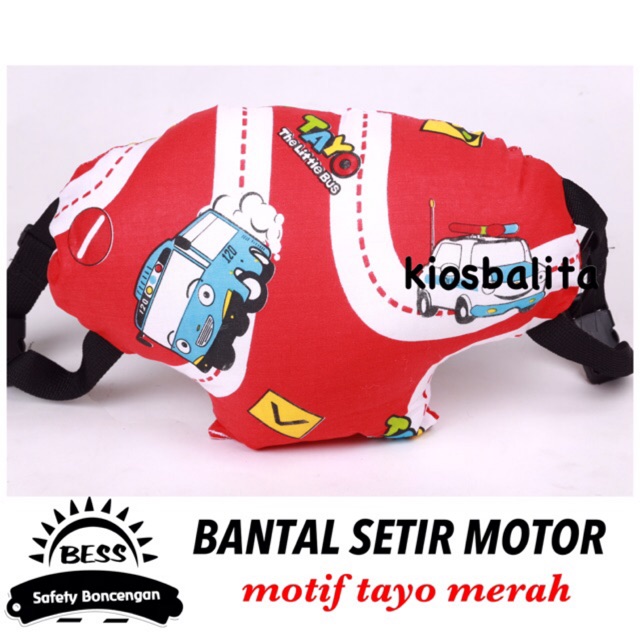 BANTAL SETIR MOTOR/BANTAL ANAK UNTUK STANG MOTOR/BANTAL BONCENGAN MOTOR KARAKTER