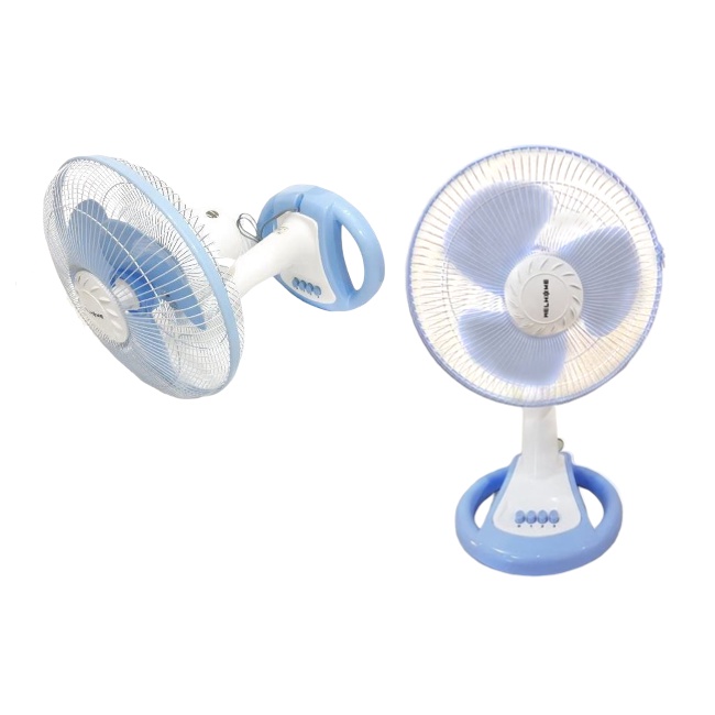 Kipas Angin Dinding Dan Meja Welhome WH-1251 Murah Meriah | Kipas Angin 2 In 1 Desk Fan &amp; Wall Fan Welhome WH 1251 [ Bisa Cod ] | FMS