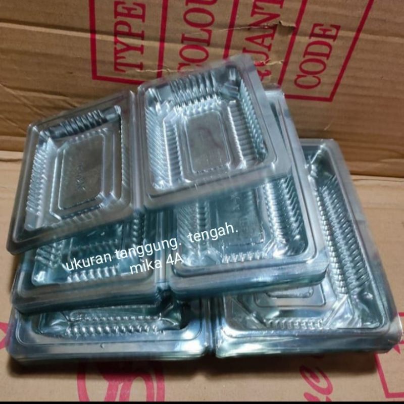 Kotak kue/ nasi mika plastik 4A