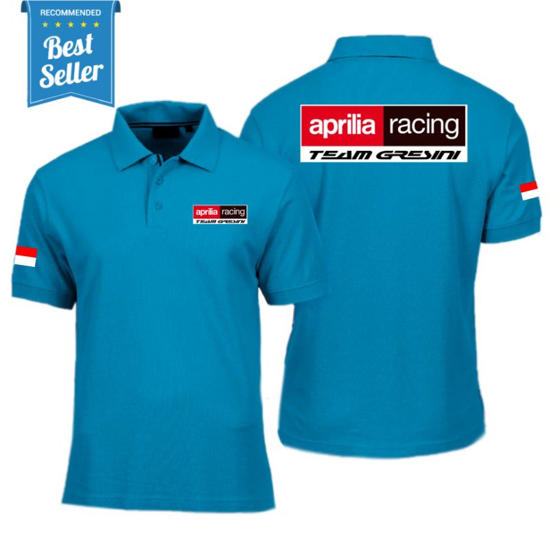 Poloshirt Aprillia Racing Team Gresini / Baju Kaos Polo Shirt Aprillia Racing Team Gresini / Kaos Ke