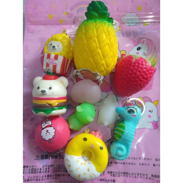 10 pcs squishy paket hemat squishy lucu squishy murah squishy lucu squishy animal squishy donat lucu