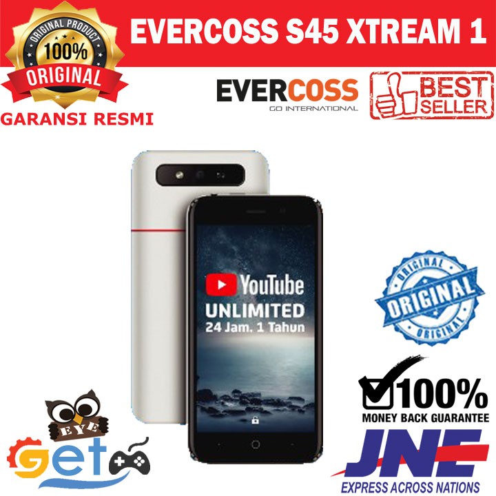 EVERCOSS S45 XTREAM 1 4G LTE 8GB - GARANSI RESMI
