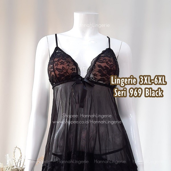 Original Lingerie 2XL 3XL 4XL 5XL Baju Tidur Seksi Cantik Hot Ukuran Besar Jumbo Big Size 969