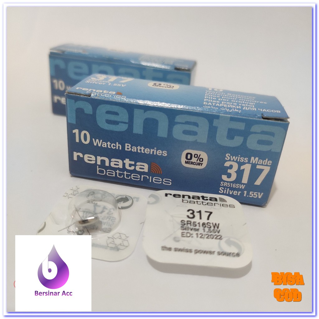 BATERAI BATTERY RENATA 317 SR516SW ORIGINAL