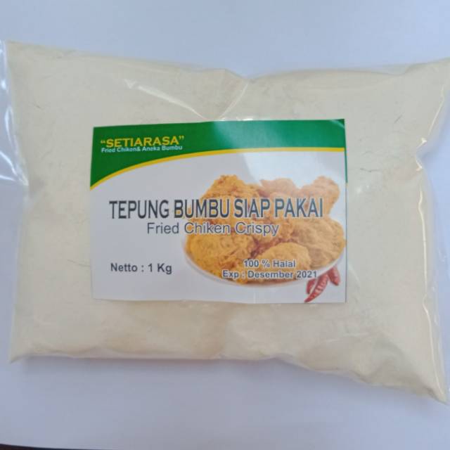 

TEPUNG BUMBU SIAP PAKAI 1kg (tepung yang udah dicampur dengan bumbu)
