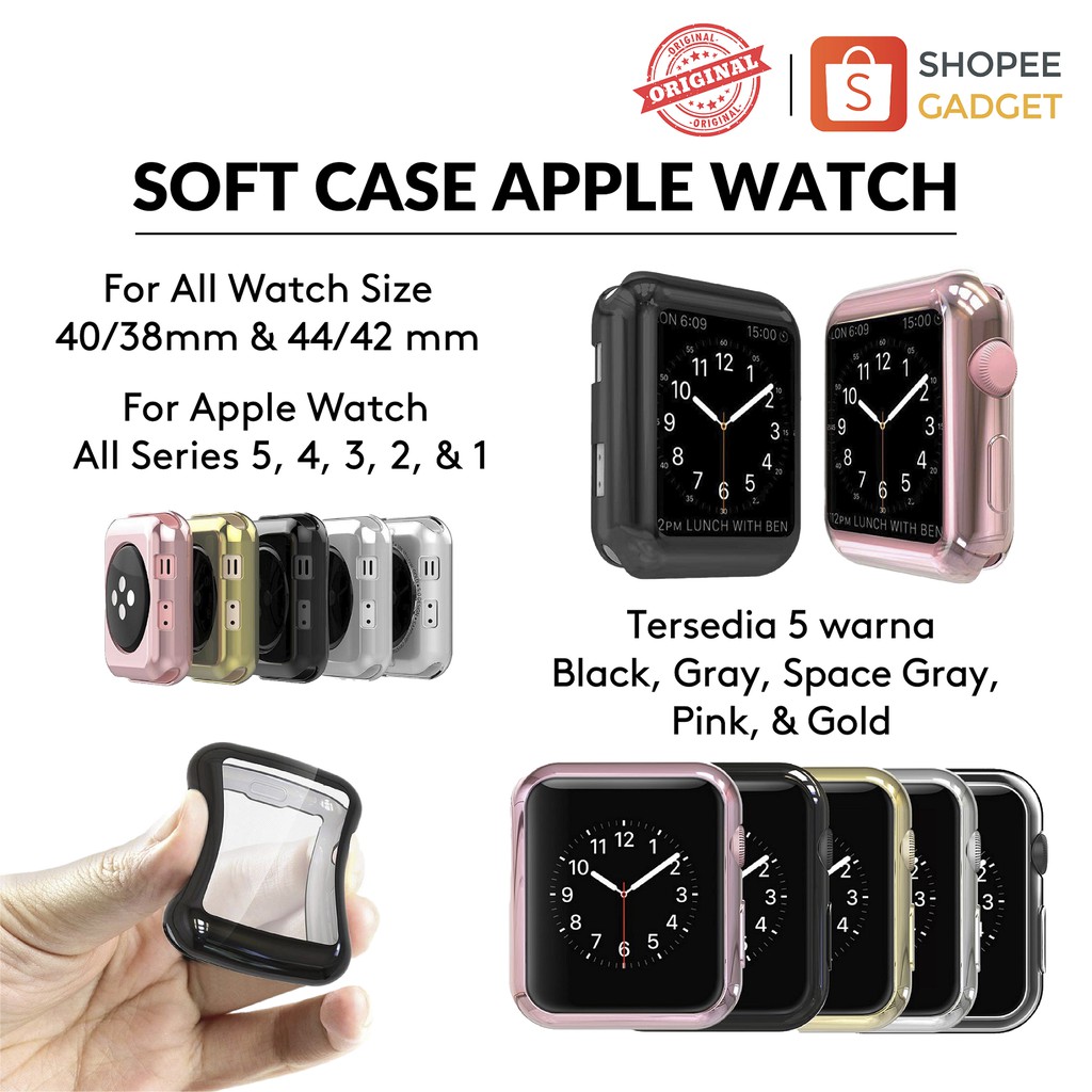 Soft Case iWatch Protective  Watch 1 2 3 4 5 44mm 42mm 40mm 38mm FULL TPU Color Iwo Smartwatch