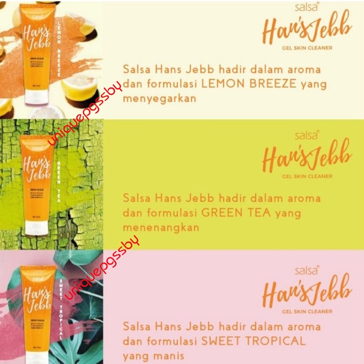 SALSA Hans Jebb Gel Skin Cleaner 110gr