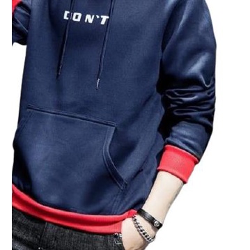 ➸ FortKlass KENETH SWEATER HODIE RAJUT COWO ATASAN PRIA SABLON BAJU - Hitam ➹