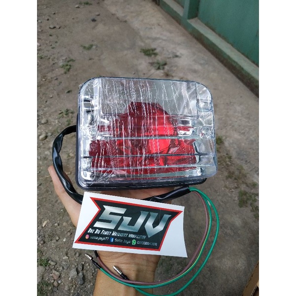 LAMPU STOP BELAKANG WIN/GL100 ASSY MIKA BENING &amp; MERAH TERMURAH