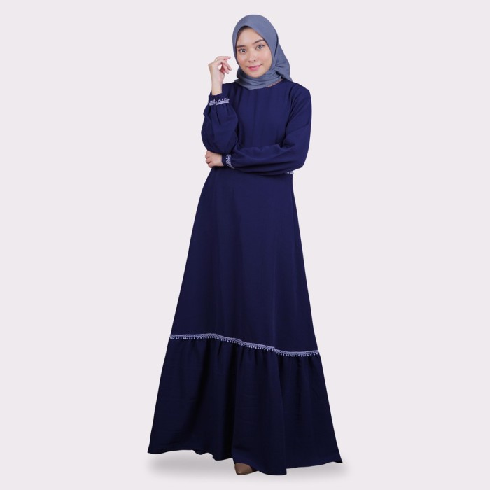 PREMIUM NOBBY HIJAB CATLYN DRESS - GAMIS WANITA - MERAH, M