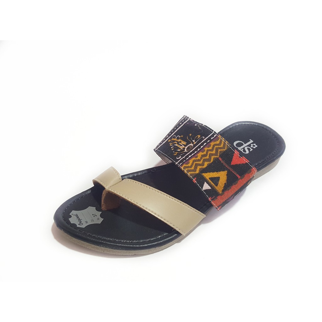 GROSIR Sandal Jepit Wanita DSAND ABSTRAK MOTIF