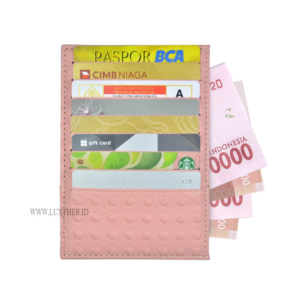 CARD WALLET 16 SLOTS VALENTINO LEATHER