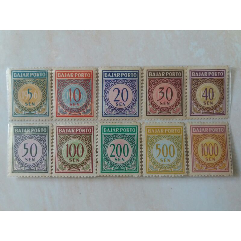 

Perangko Porto '66 Set Lengkap 10pcs Mint