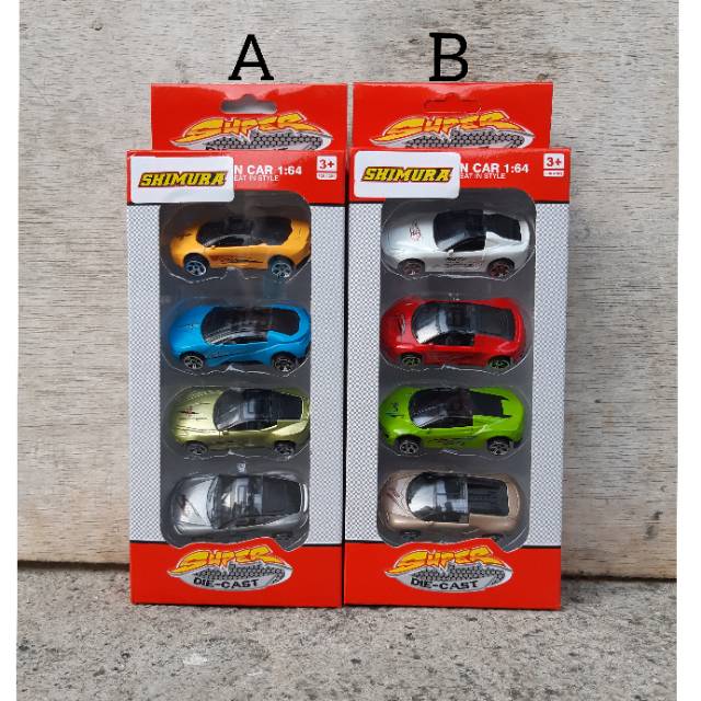 Diecast Set Mobil Sedan - Paket Mainan Miniatur Car Anak Edukatif