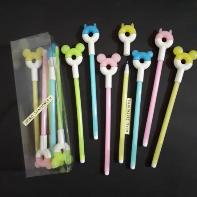 

Pen gel donat fancy 0.38 mm .12 pcs