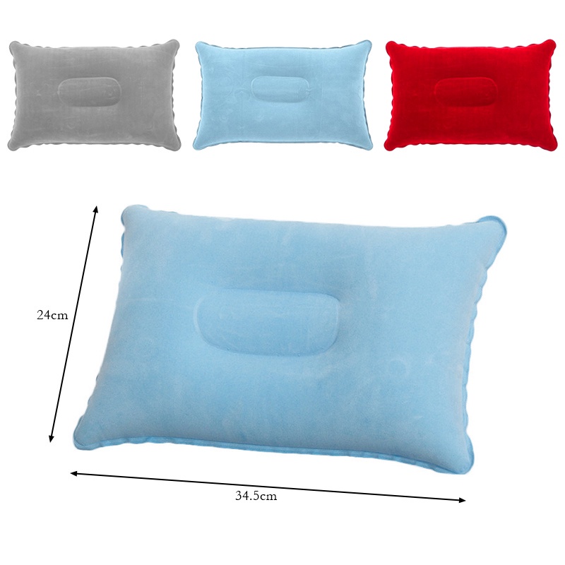 [Bisa COD] Bantal Angin Outdoor Bantal Angin Leher Mini Tiup untuk Travell Camping Tebal Travel Pillows