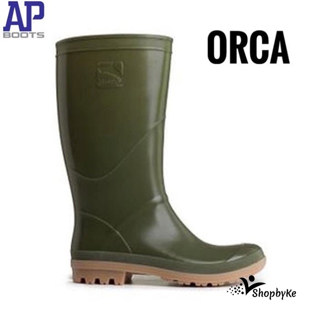 Sepatu Boots Karet merk AP ORCA Hijau Size 38-43