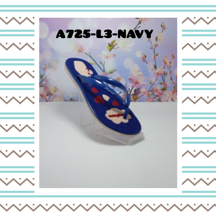 SANDAL IMPORT MODEL FLAT WANITA KASUAL NYAMAN DAN MODIS A725-L3 KARIS 37-41