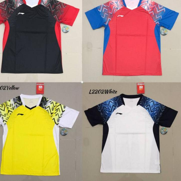 Koleksi Terbaru.. L2202KAOS BADMINTON LINING IMPORT JOJO KAOS BULUTANGKIS KAOS TENIS MEJA KAOS PINGP