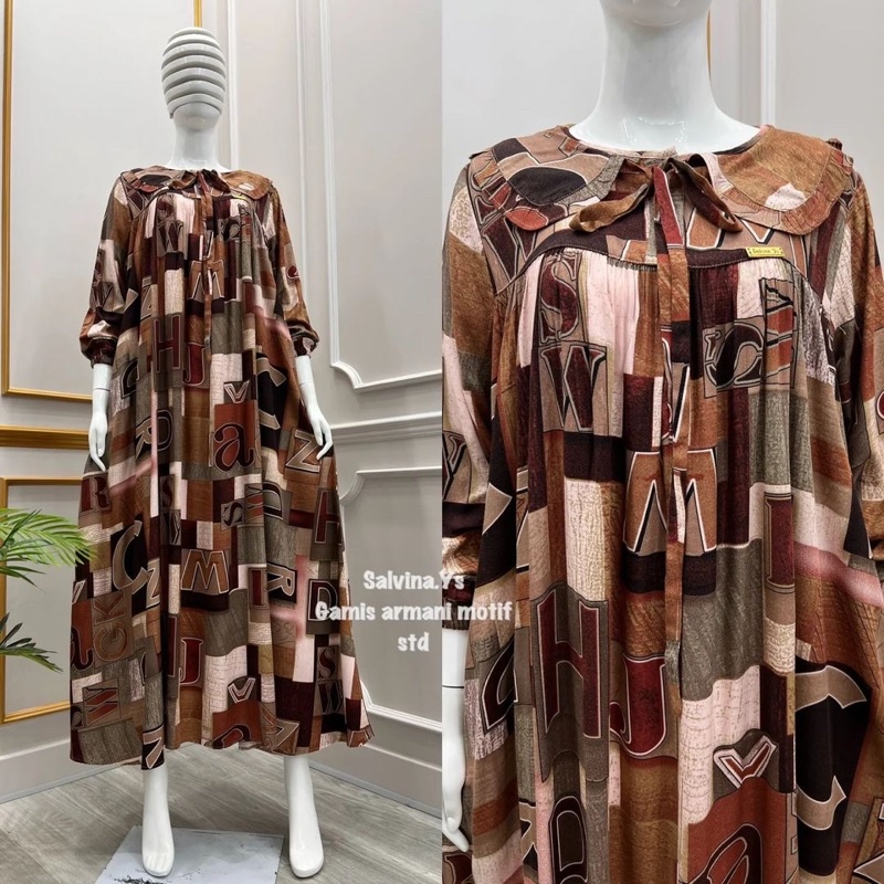 gamis salvina ys / armani motif / krah tali