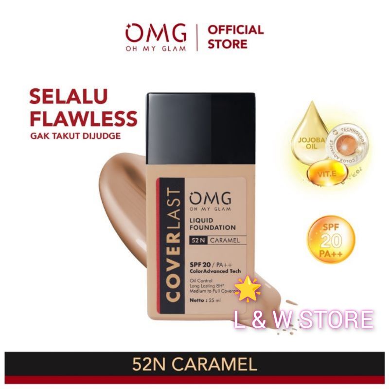 OMG Oh My Glam Coverlast Liquid Foundation SPF 20 PA++