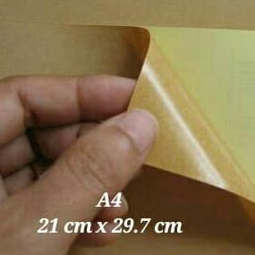 

Sticker/Self Adhesive Labels KRAFT(Kertas Coklat) ukuran A4