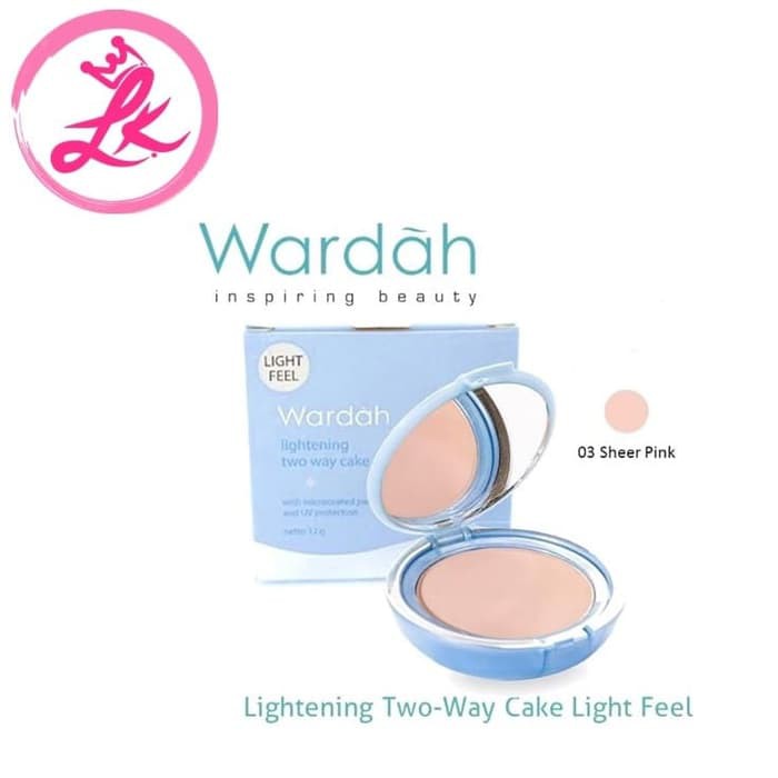 ✨LACIKOSME✨ WARDAH LIGHTENING TWO WAY CAKE LIGHT FEEL