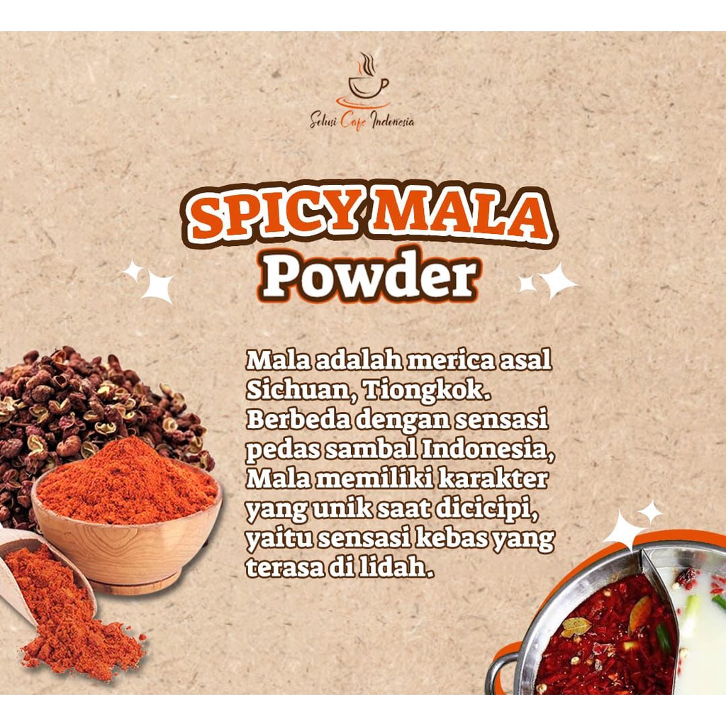 

Bumbu Tabur Rasa Spicy Mala Hotpot Seasoning Powder 1Kg Surabaya Solusi Cafe Indonesia