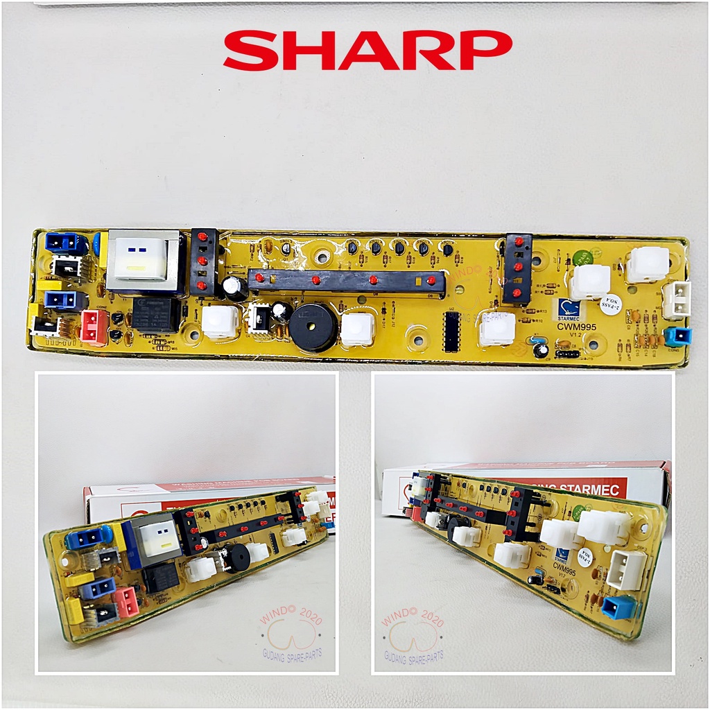 MODUL PCB MESIN CUCI SHARP ES-F800H ES F800H / ESF800H ESF850H / B / S ( 45-995 )