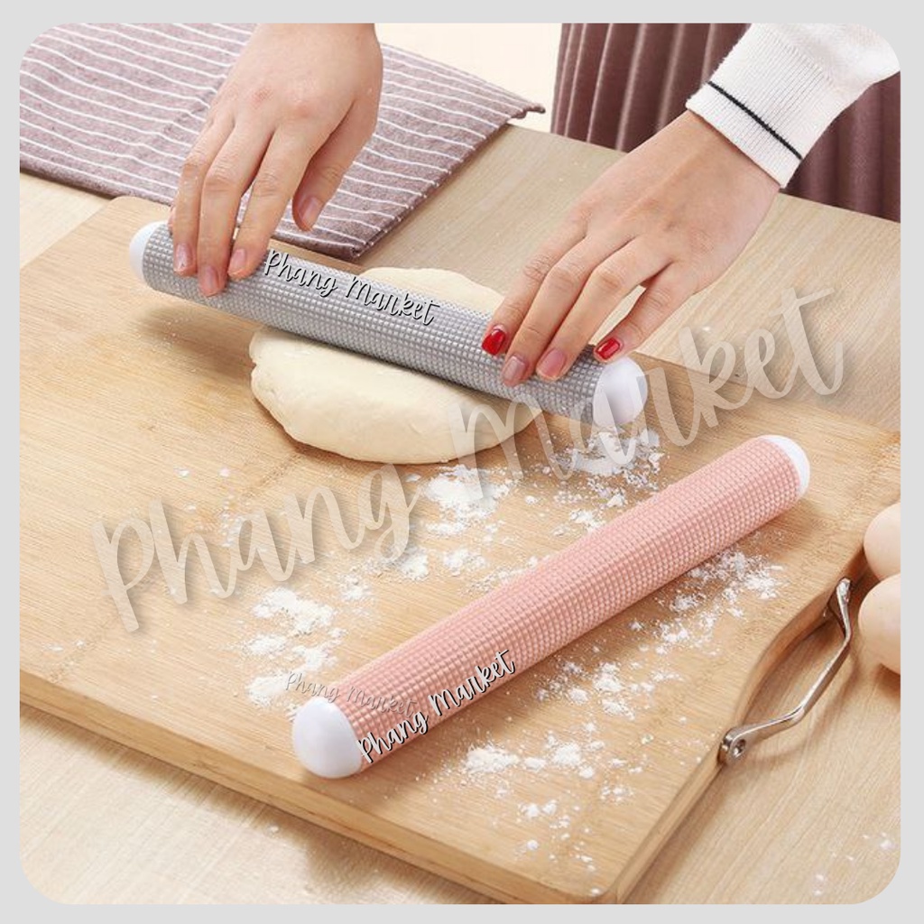 Rolling Pin Penggiling Penggilas Adonan Kue Tepung Donut Kue Anti Lengket Premium Quality