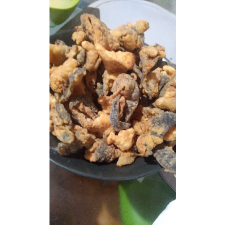 

Kulit Salmon Goreng