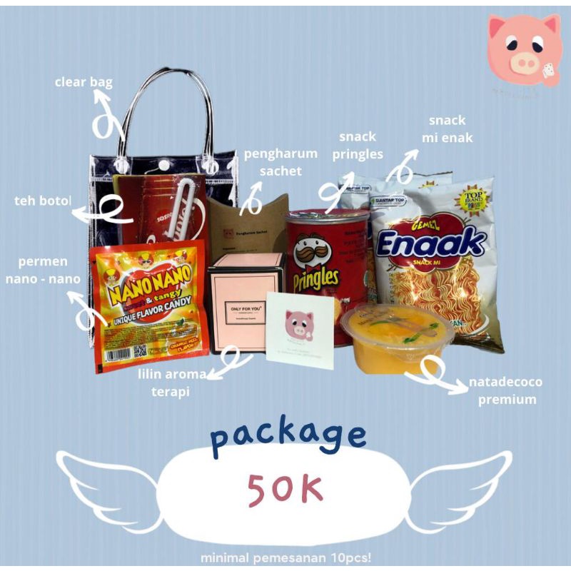 

Souvenir ulang tahun (tas bening)