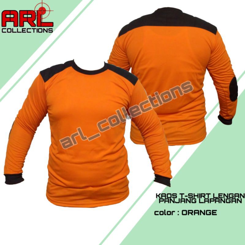 BAJU KAOS T-SHIRT LENGAN PANJANG ORANGE/KAOS DECKER PANJANG BPBD/BNPB/KAOS PANJANG LAPANGAN