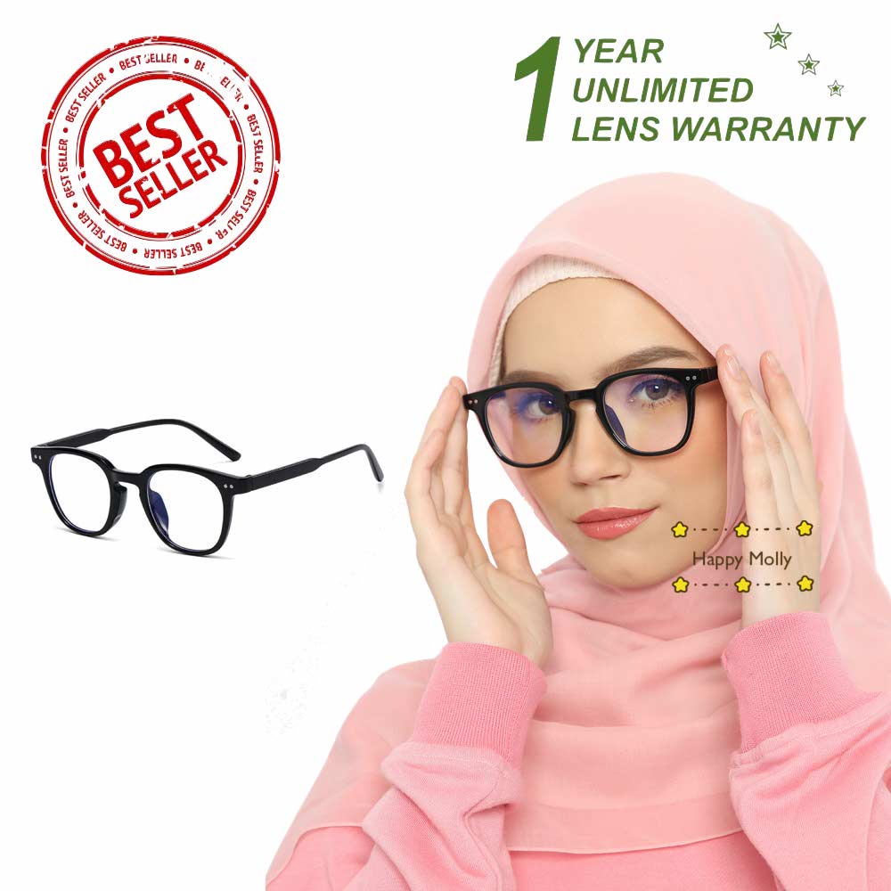 Kacamata Anti Radiasi Blue Ray Lens (Design Korea) Unisex - HM8034 D ( Group Solo )