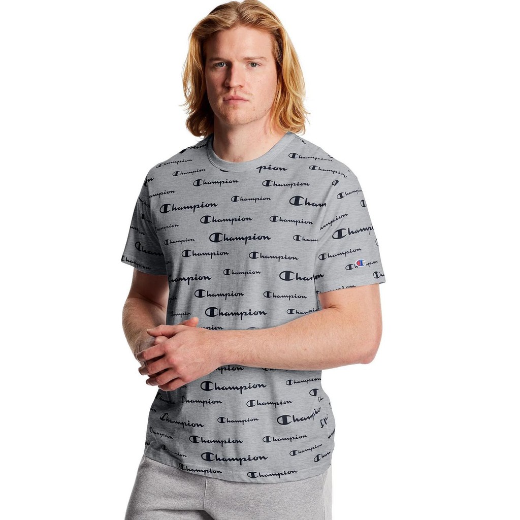 Champion Classic All Over Logo Tee ORIGINAL Kaos Champion Original