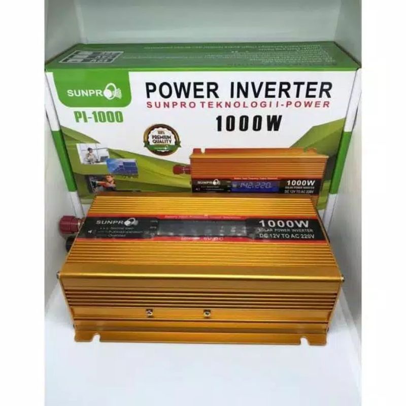 POWER INVERTER SUNPRO PI-1000 WATT ADA INDIKATOR DIGITAL