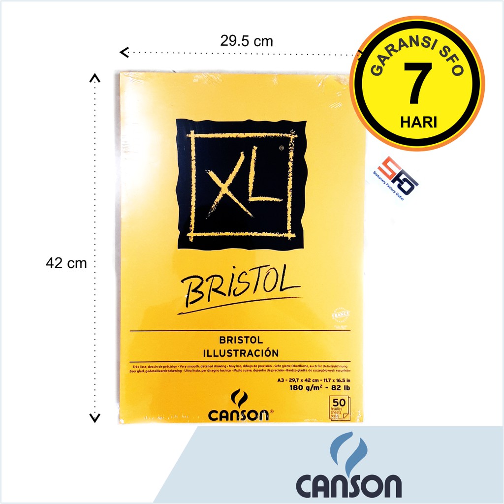 

Canson XL Bristol A3 180g - 50 sheets