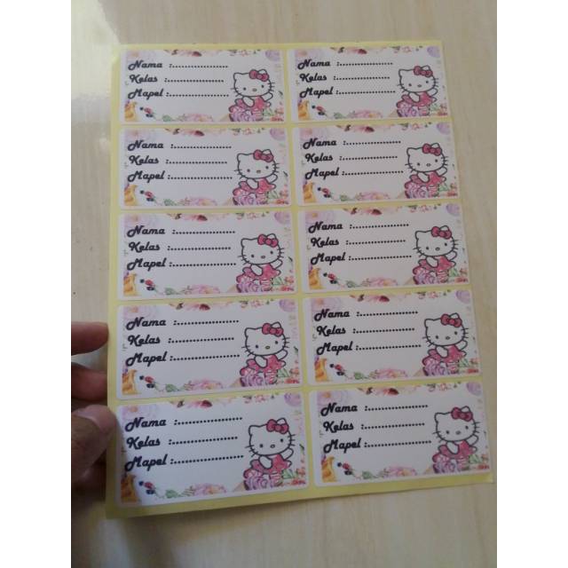 

Stiker label nama anak