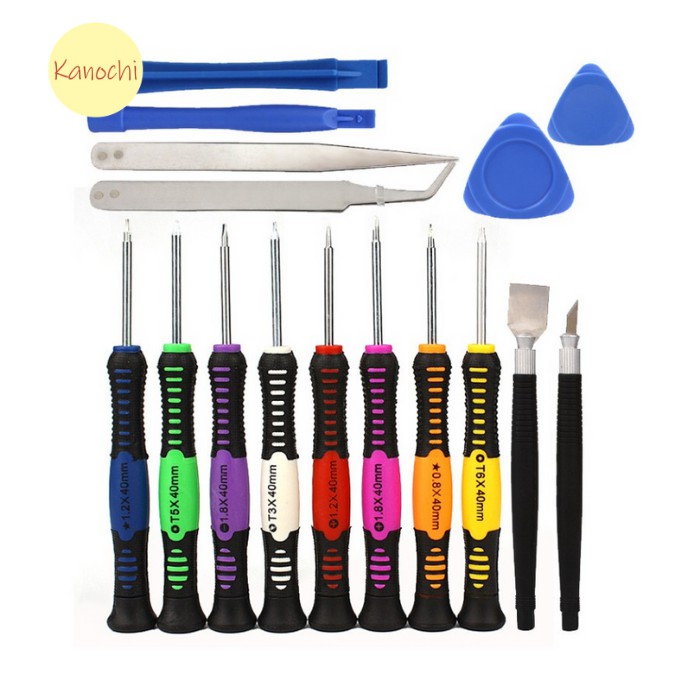 Obeng Set 16 in 1 Reparasi Smartphone Handphone Komputer Laptop